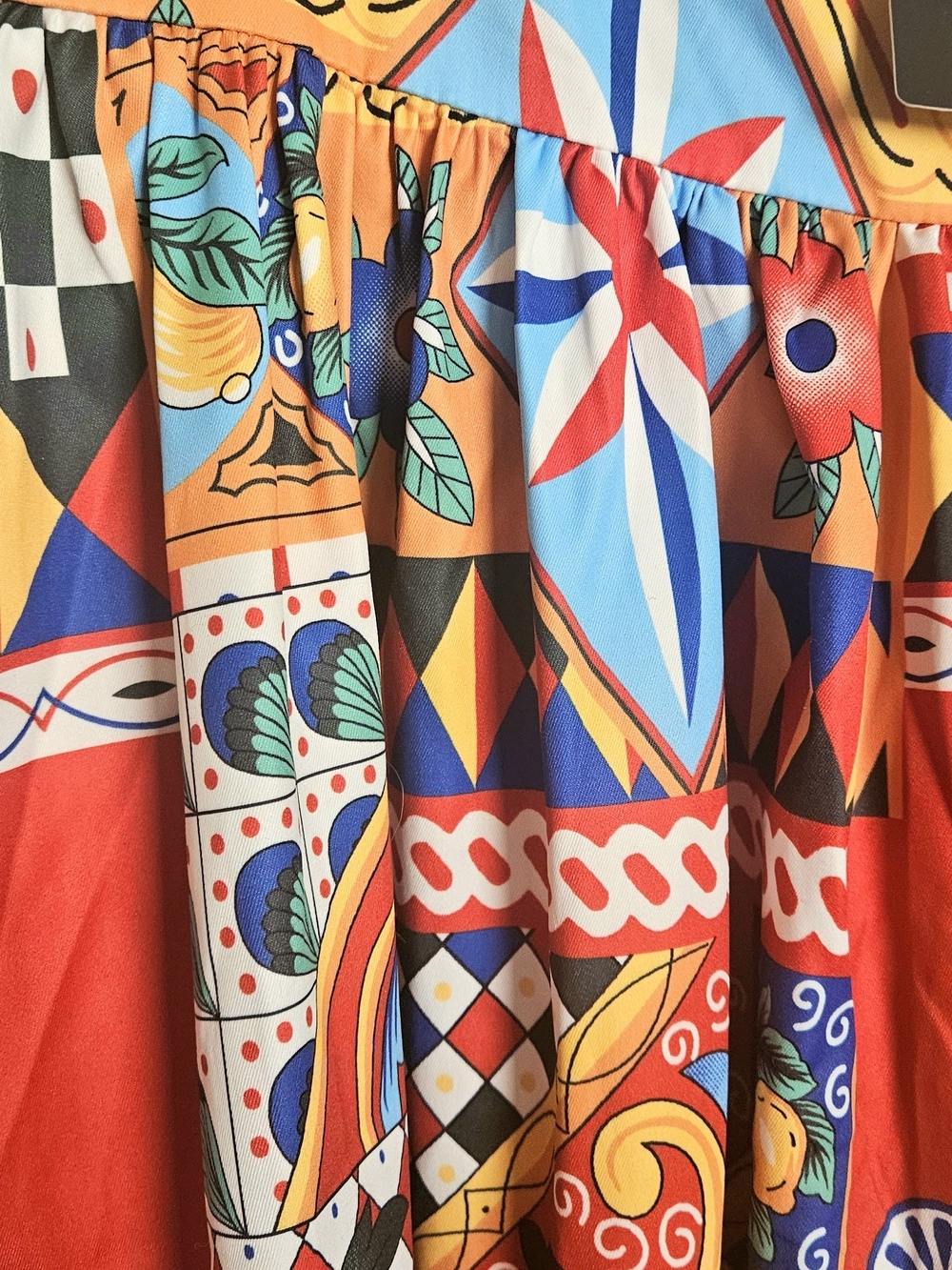 EUROPEAN DREAM poplin Midi Dress FASHIONOVA Multicolor - Picture 3 of 7